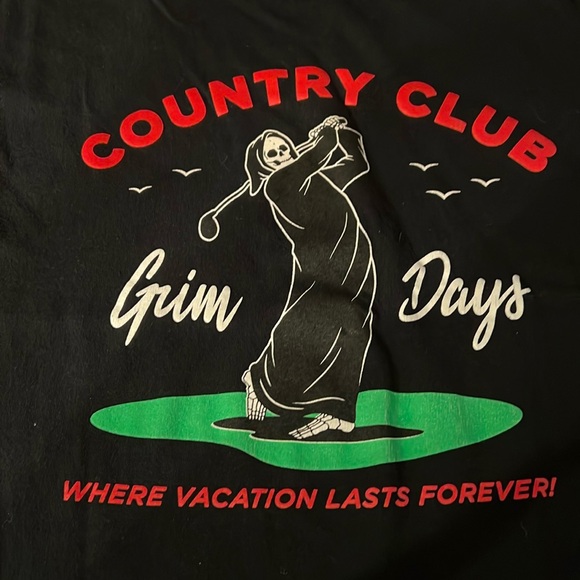 Grim Days Horror - Country Club T-Shirt - Medium - Picture 1 of 5